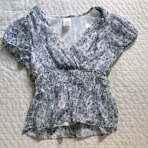 NWT Floral Babydoll Top Women’s XS
